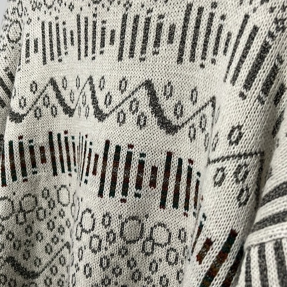 Vintage JT Beckett Men’s XL Sweater Made in Italy Geometric Design - Picture 3 of 7
